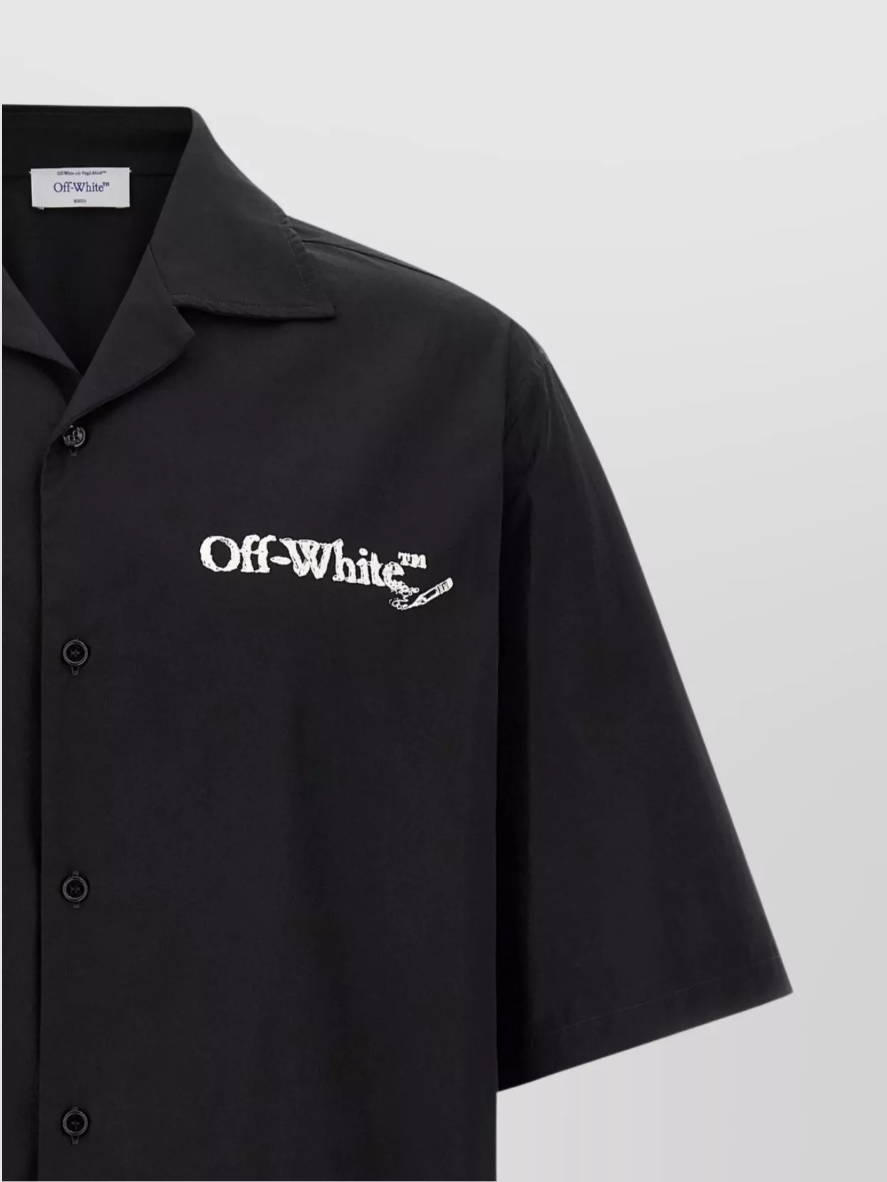Off-White Graphic Back Design Short Sleeve Shirt