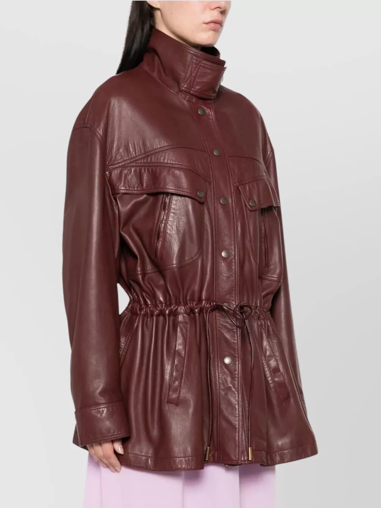 Chloé Safari Style Leather Jacket