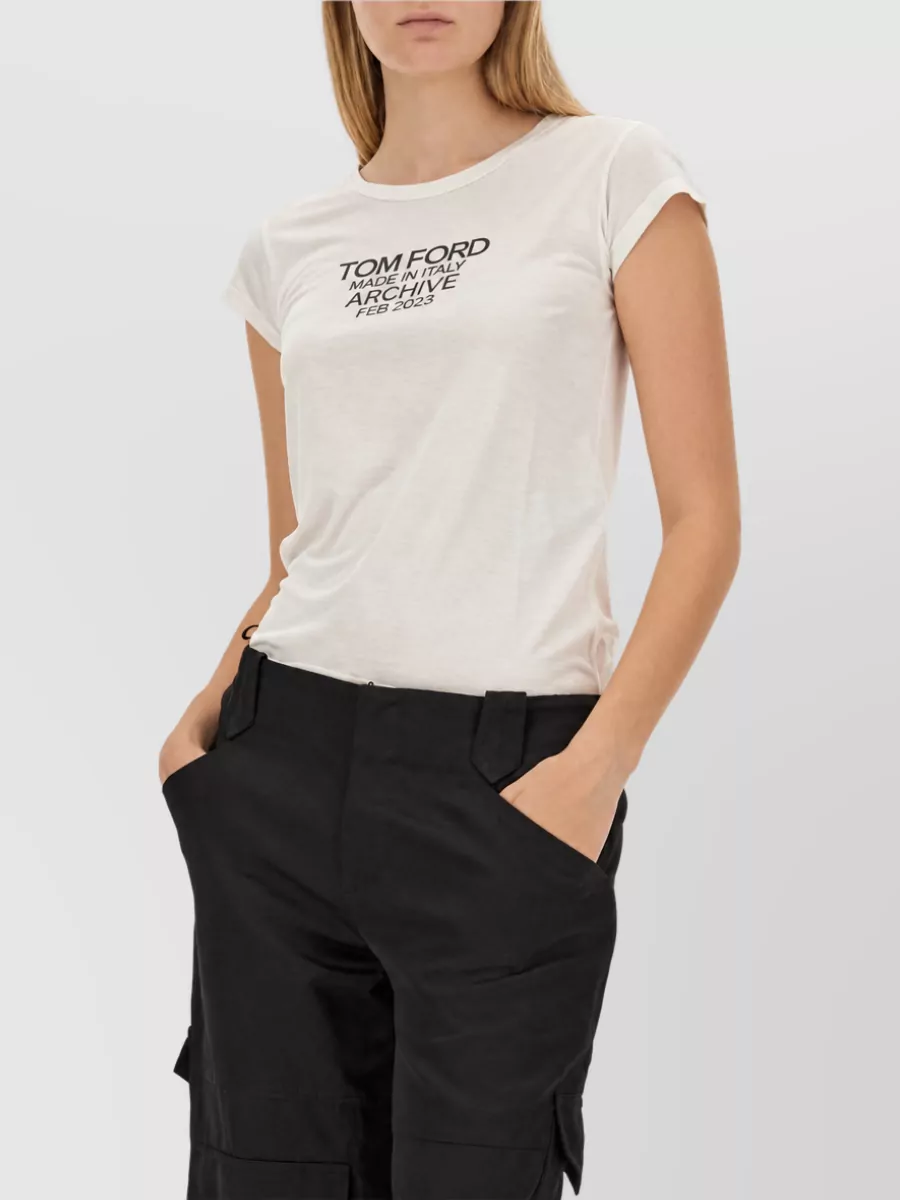 Tom Ford Silk Logo T-Shirt
