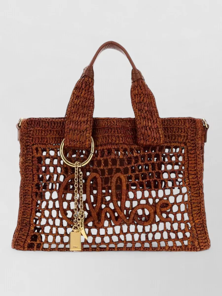 Chloé raffia tote bag