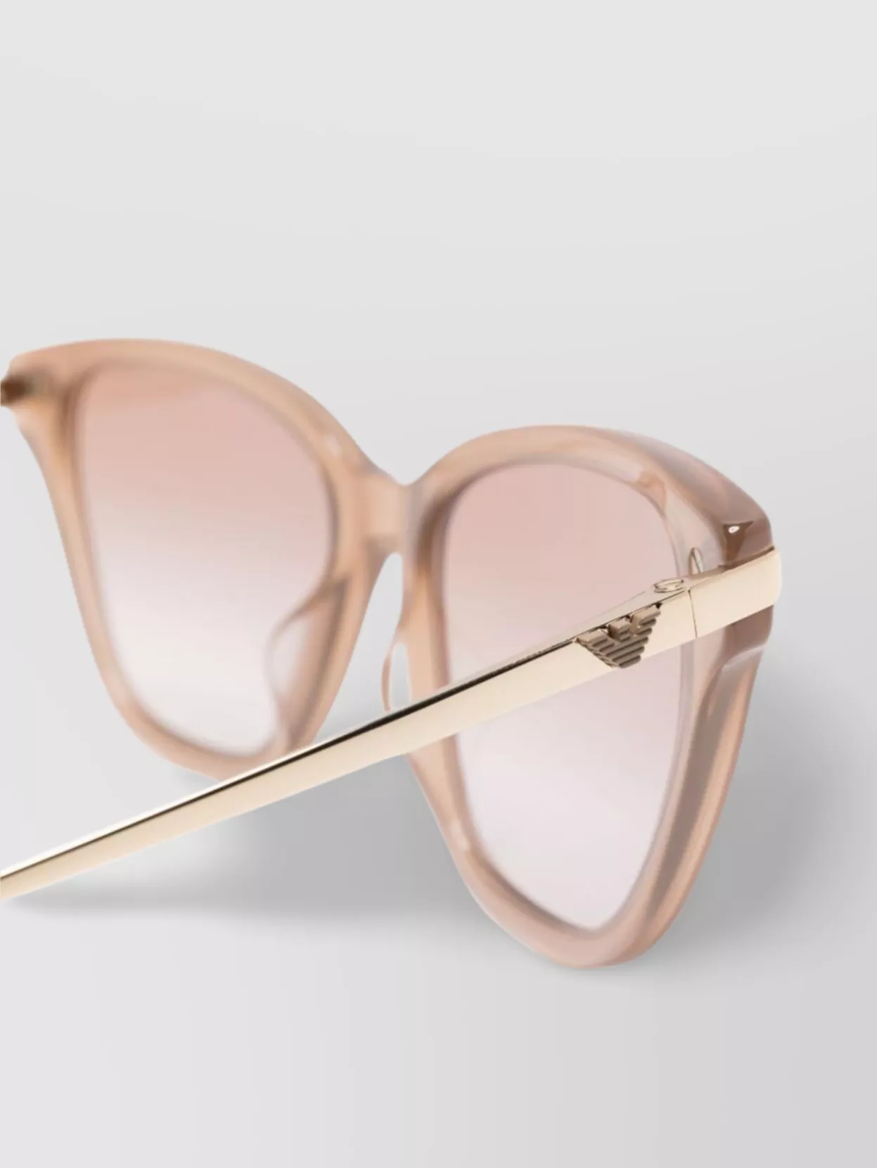 Emporio Armani Cat Eye Metal Frame Sunglasses
