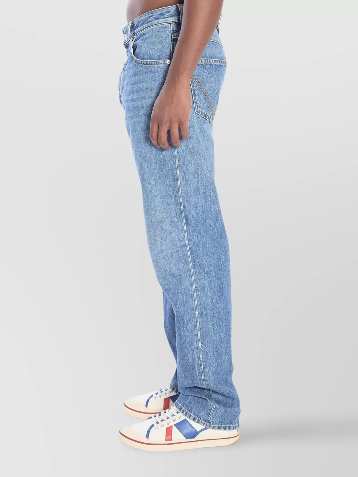 Bottega Veneta Straight-Leg Denim Jeans With Rivets