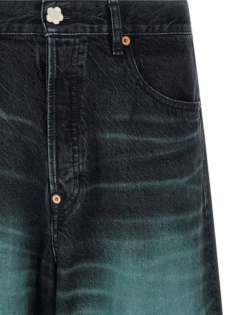 Kenzo Denim High-Rise Wide-Leg Jeans
