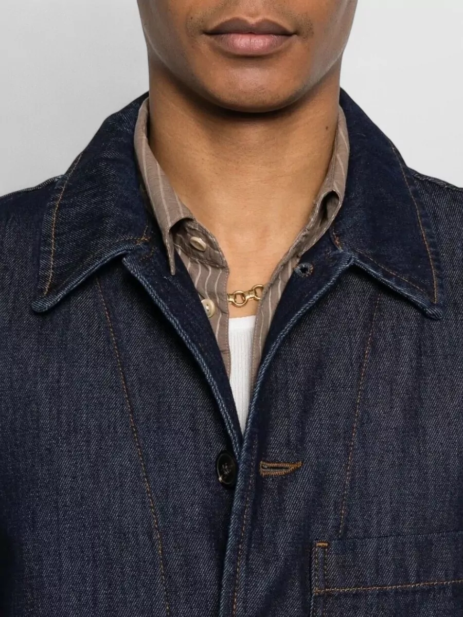 Dries Van Noten Denim Shirt Jacket