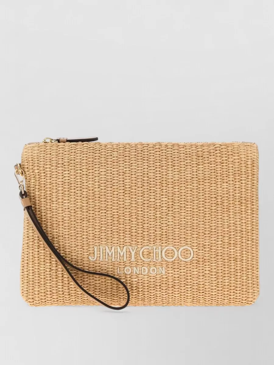 Jimmy Choo Raffia Clutch Bag