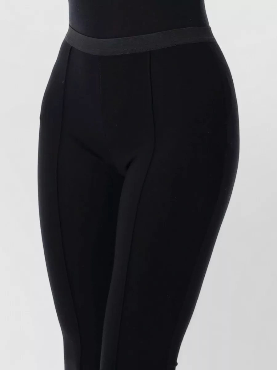 The Garment Viscose Blend High-Rise Flared Trousers