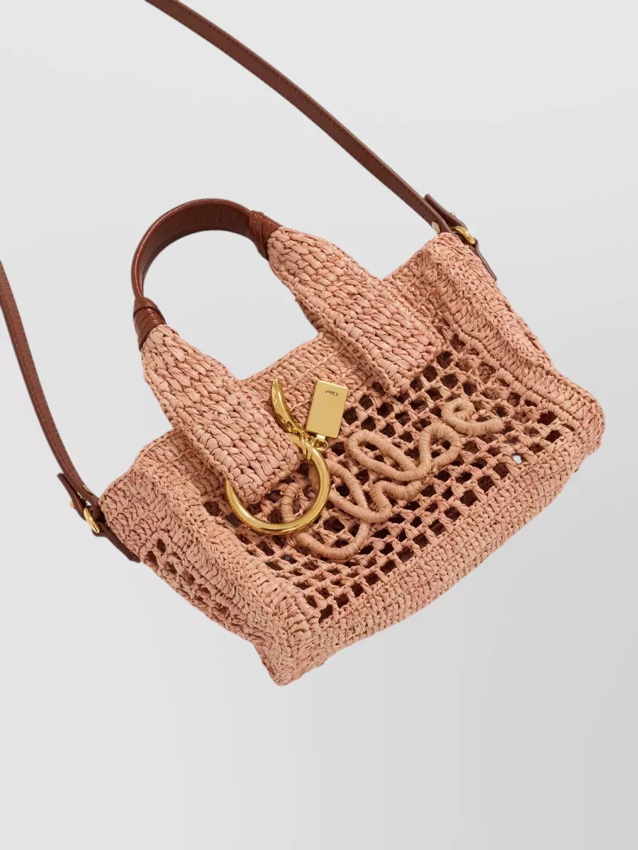 Chloé Mini Raffia Shoulder Bag