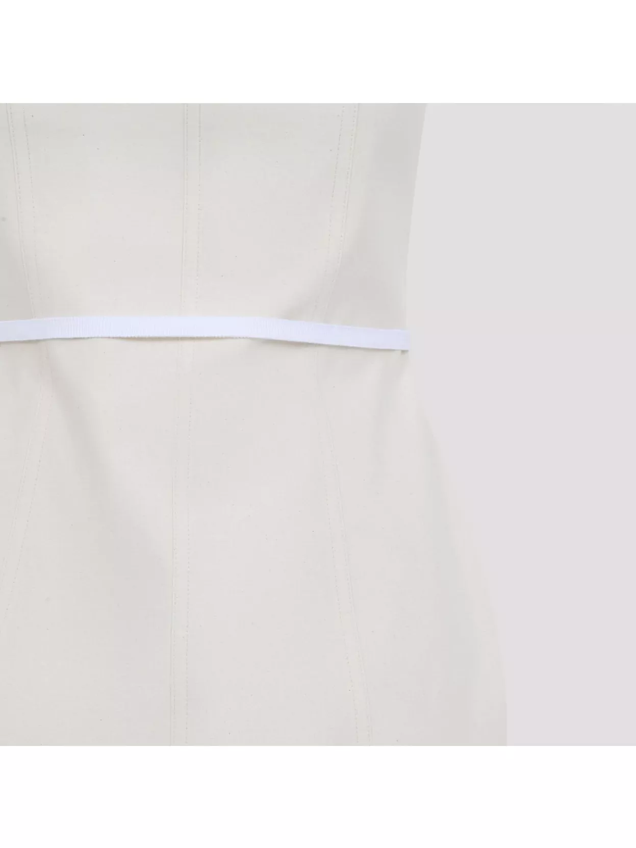 Moschino Tailored Knee-length Sleeveless Dress High Neck In Neutral