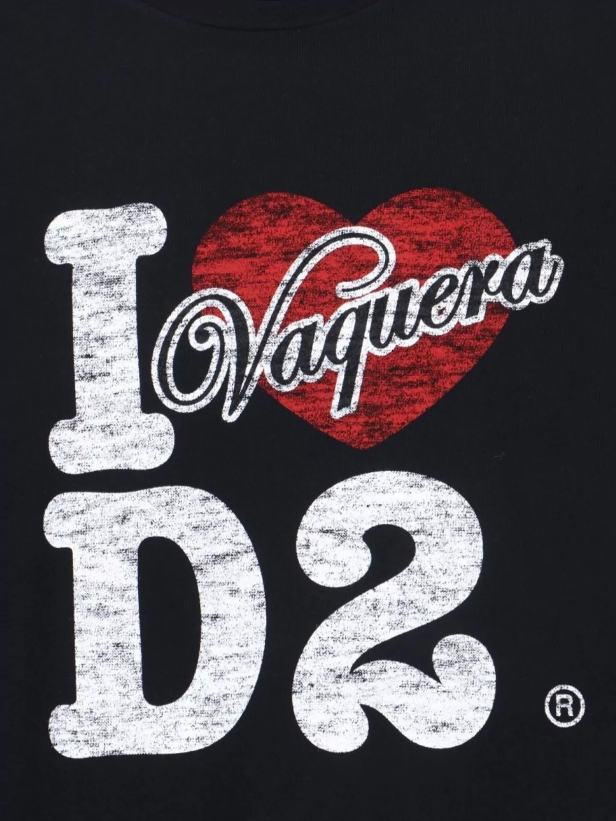 Dsquared2 Graphic Print Crew Neck Short Sleeve Top