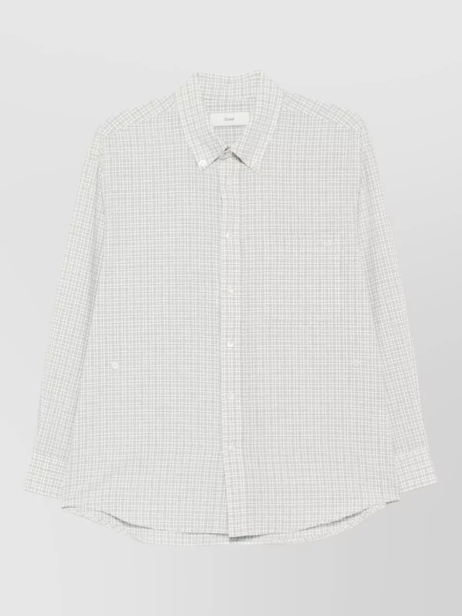 Dunst checked long-sleeve shirt