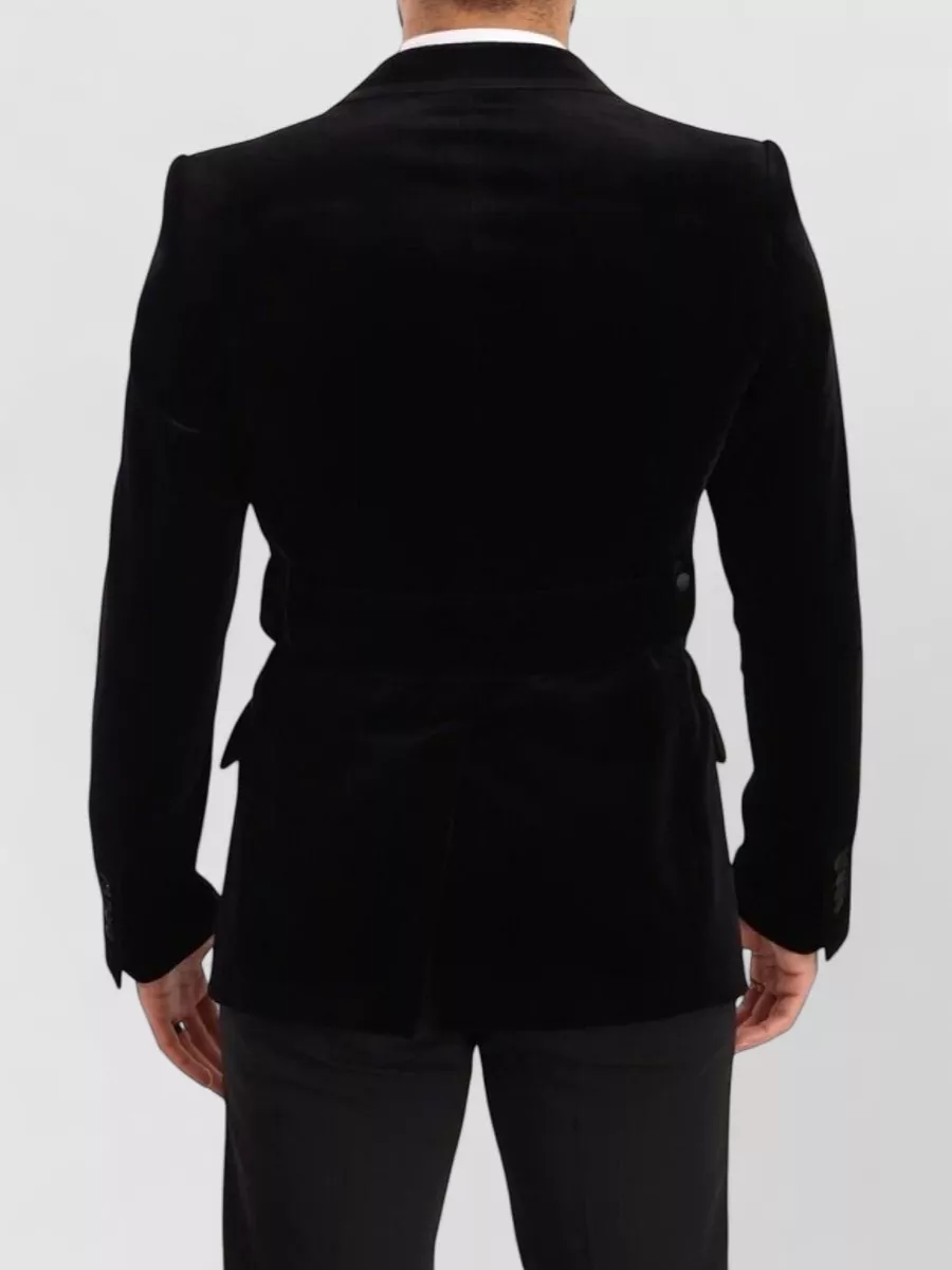 Dolce&Gabbana Velvet Slim-Fit Single-Breasted Blazer
