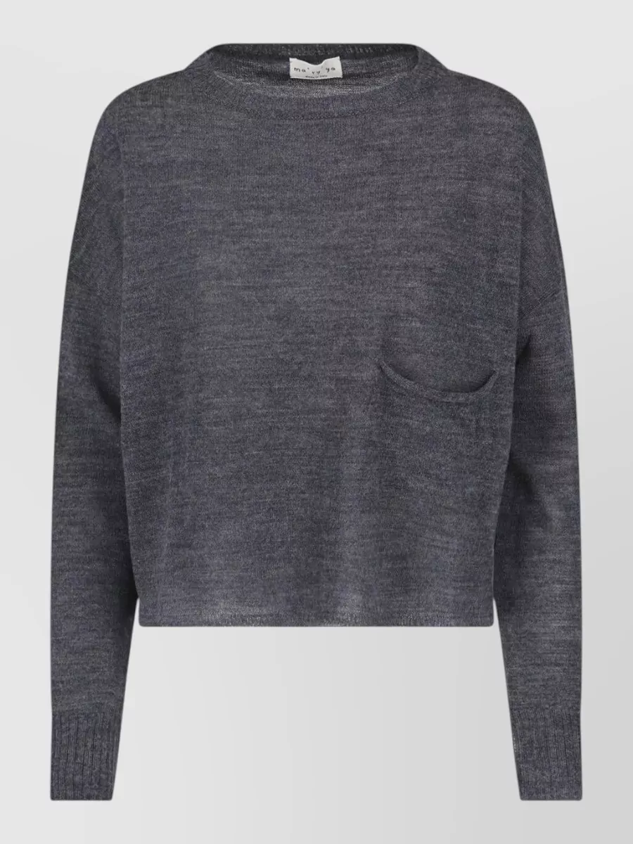 Ma'ry'ya virgin wool crewneck sweatshirt