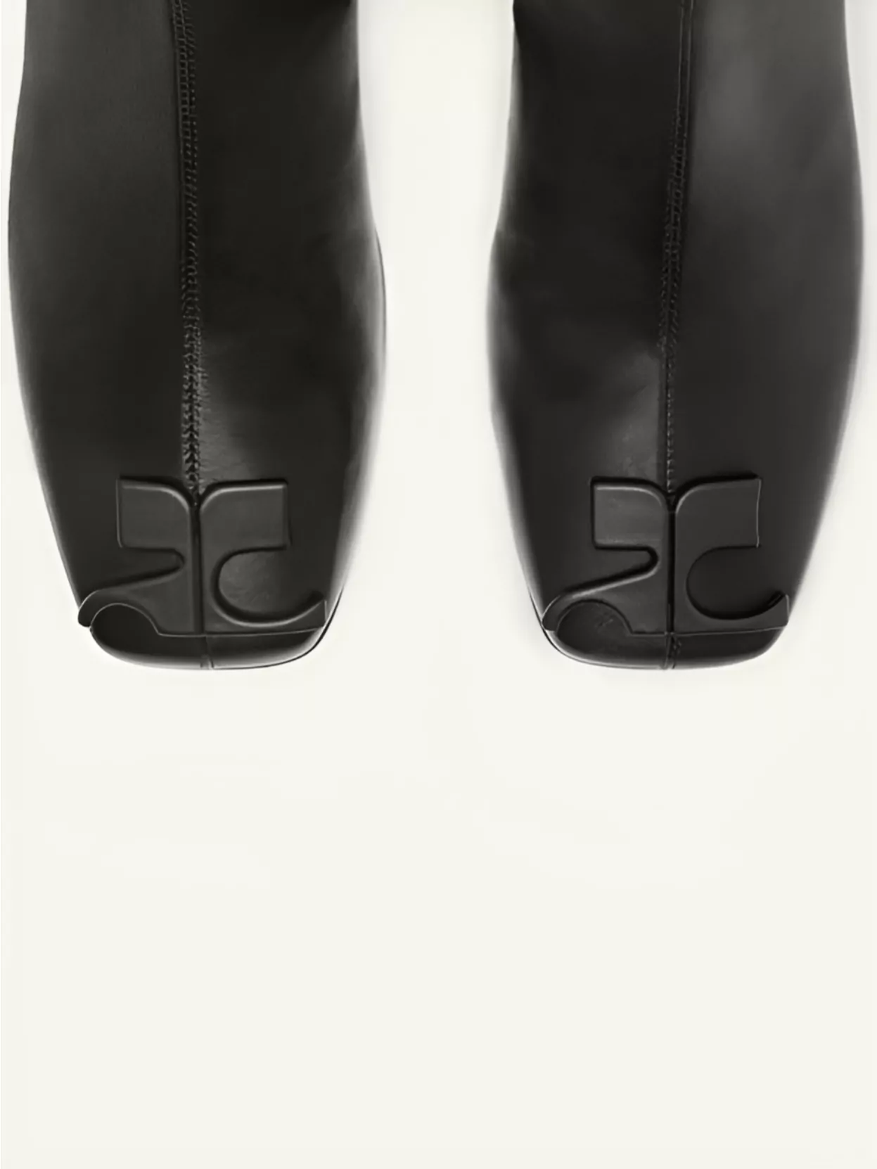 Courrèges Square Toe Block Heel Ankle Boots