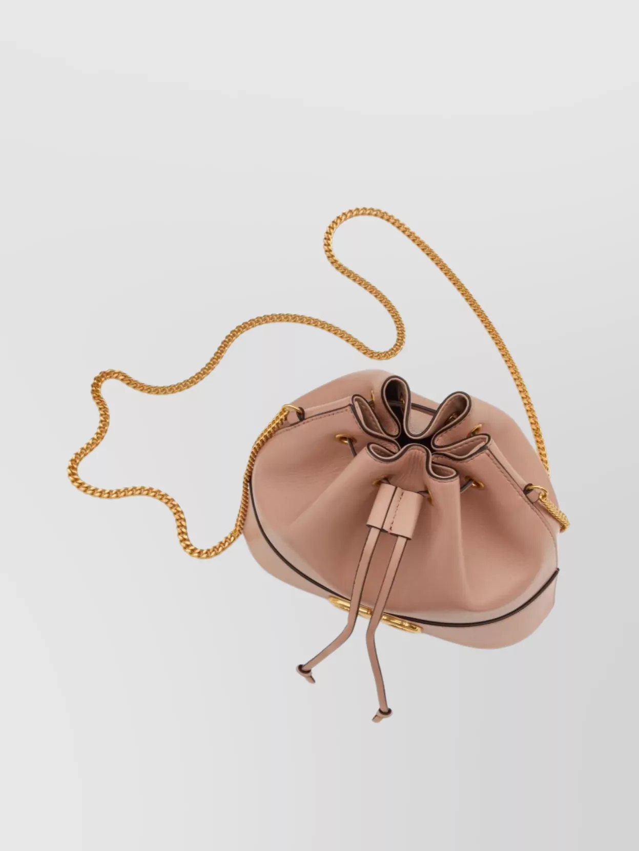 Valentino Garavani Vlogo Signature Leather Bucket Bag