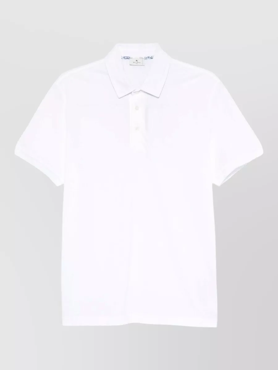 Etro cotton short-sleeve polo shirt