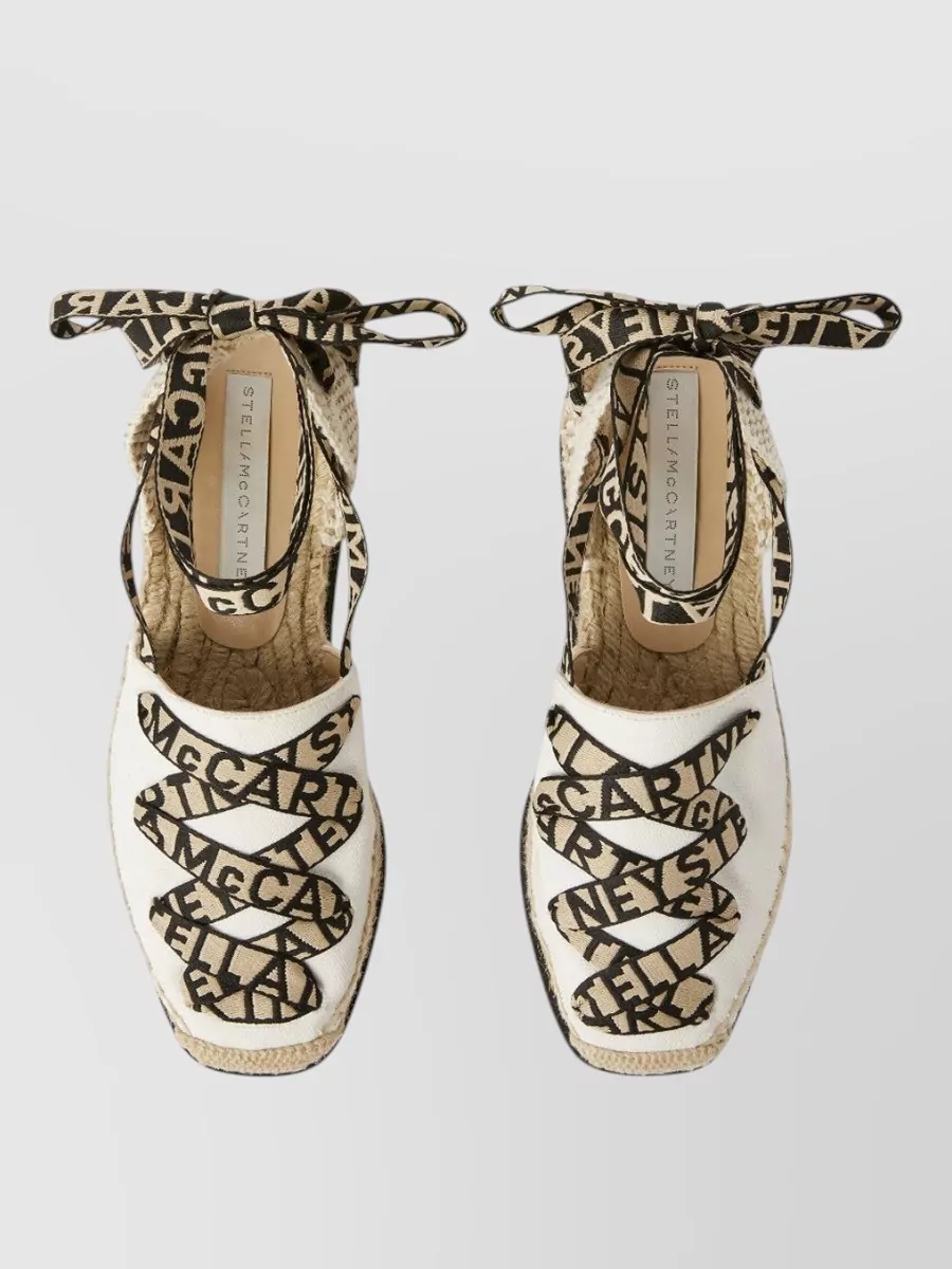 Stella Mccartney Organic Canvas Espadrilles Logo