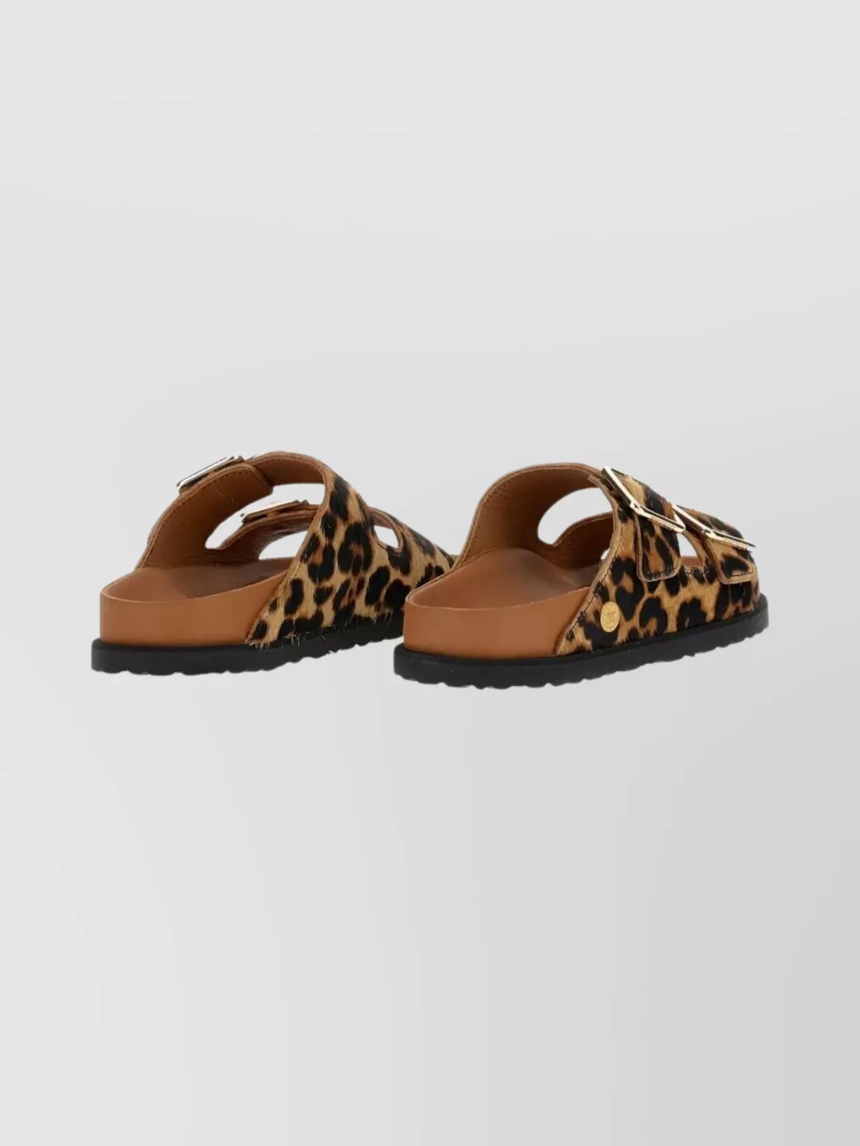 Birkenstock 1774 Animal Print Flat Sole Open Toe Sandals In Multi