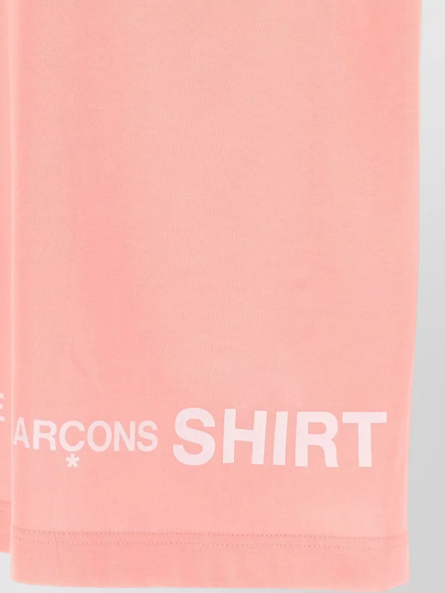 Comme Des Garçons Logo Print Cotton Jersey Short-Sleeve T-Shirt
