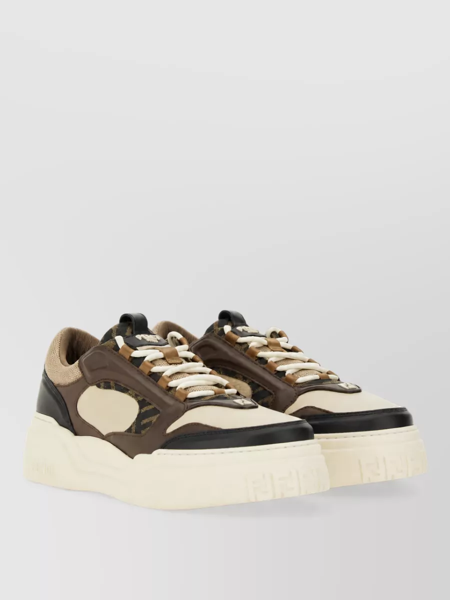 Fendi leather low-top sneakers