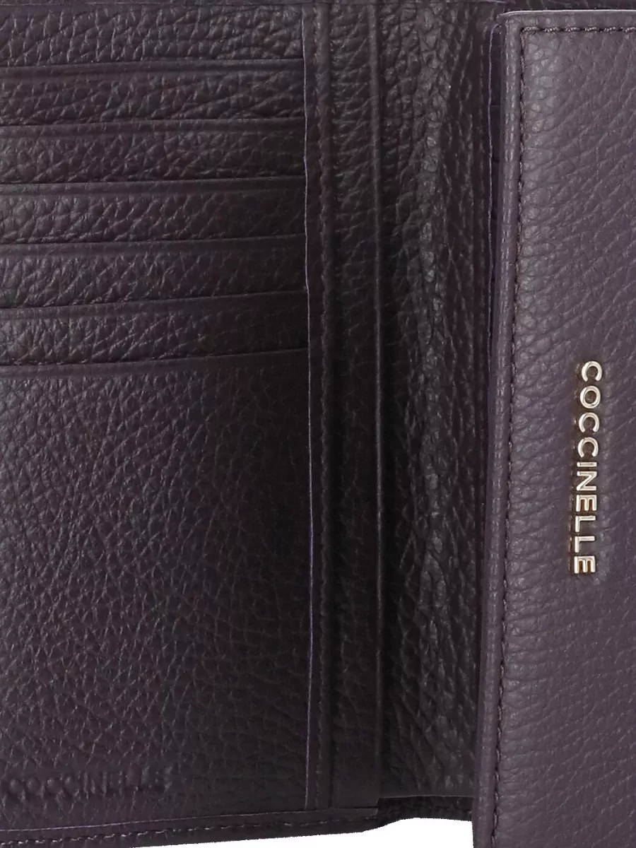 Coccinelle Fold Over Leather Wallet Rear Pocket
