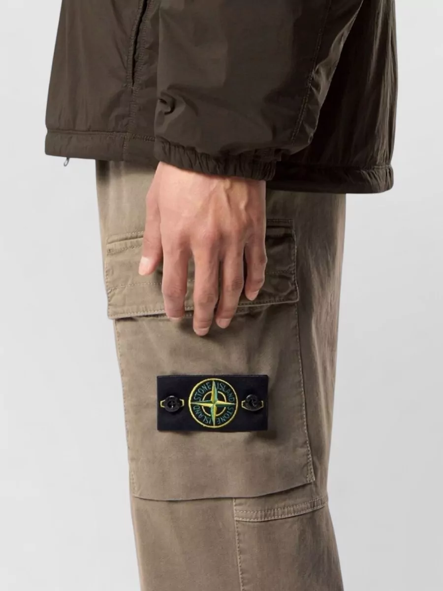 Stone Island Cotton Cargo Trousers