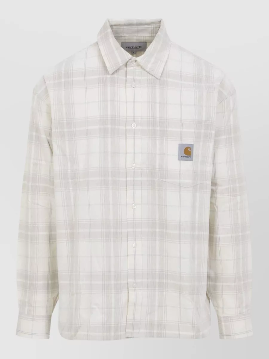 Carhartt Wip Long Sleeve Wilber Shirt Button Down Collar