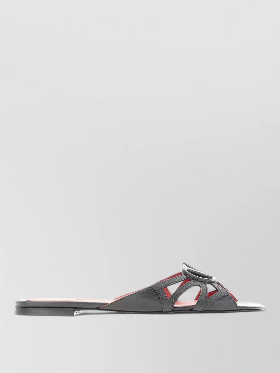 Valentino Garavani Leather Slides