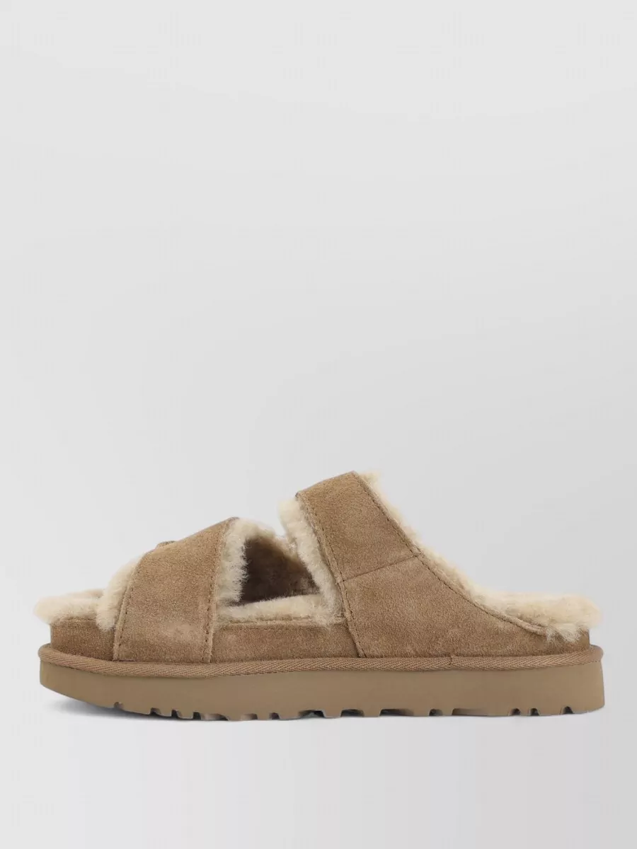 Ugg Suede Leather Cross Strap Sandals
