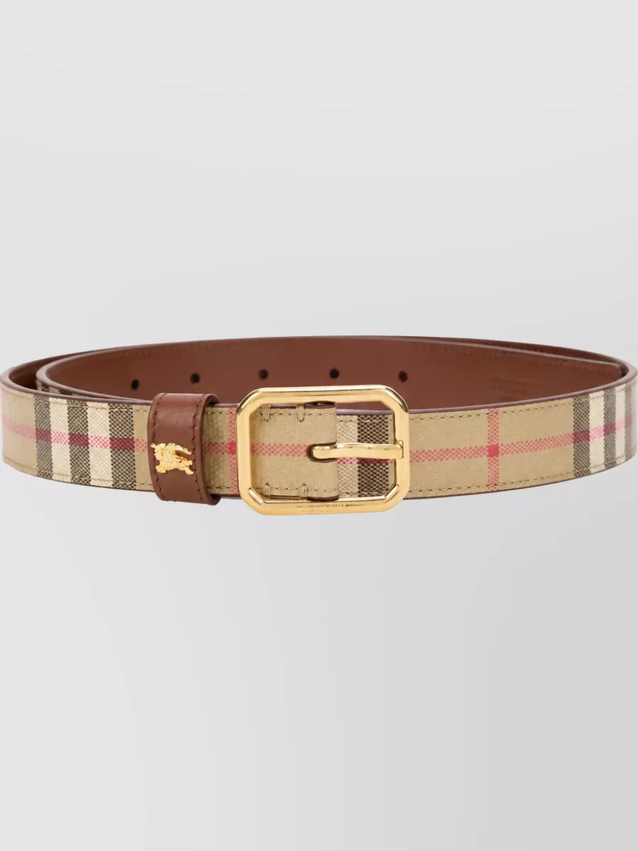 Burberry Check-Pattern Belt