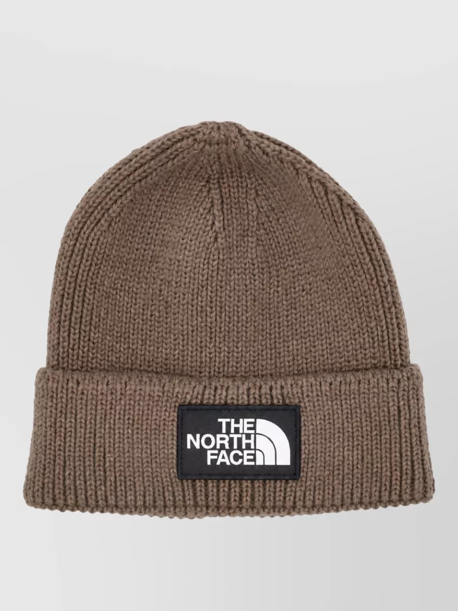 The North Face logo beanie