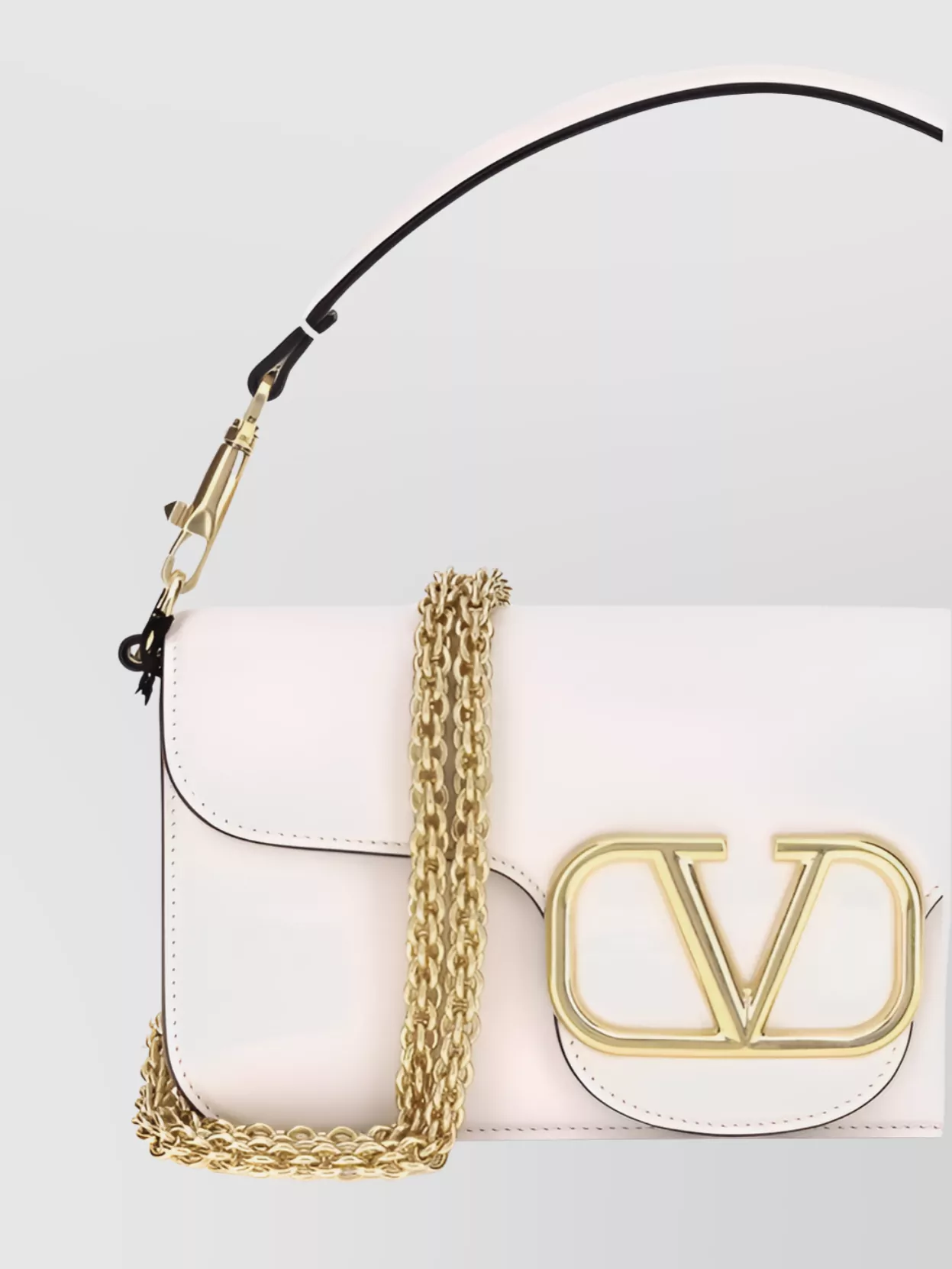 Valentino Garavani Locò Leather Shoulder Bag
