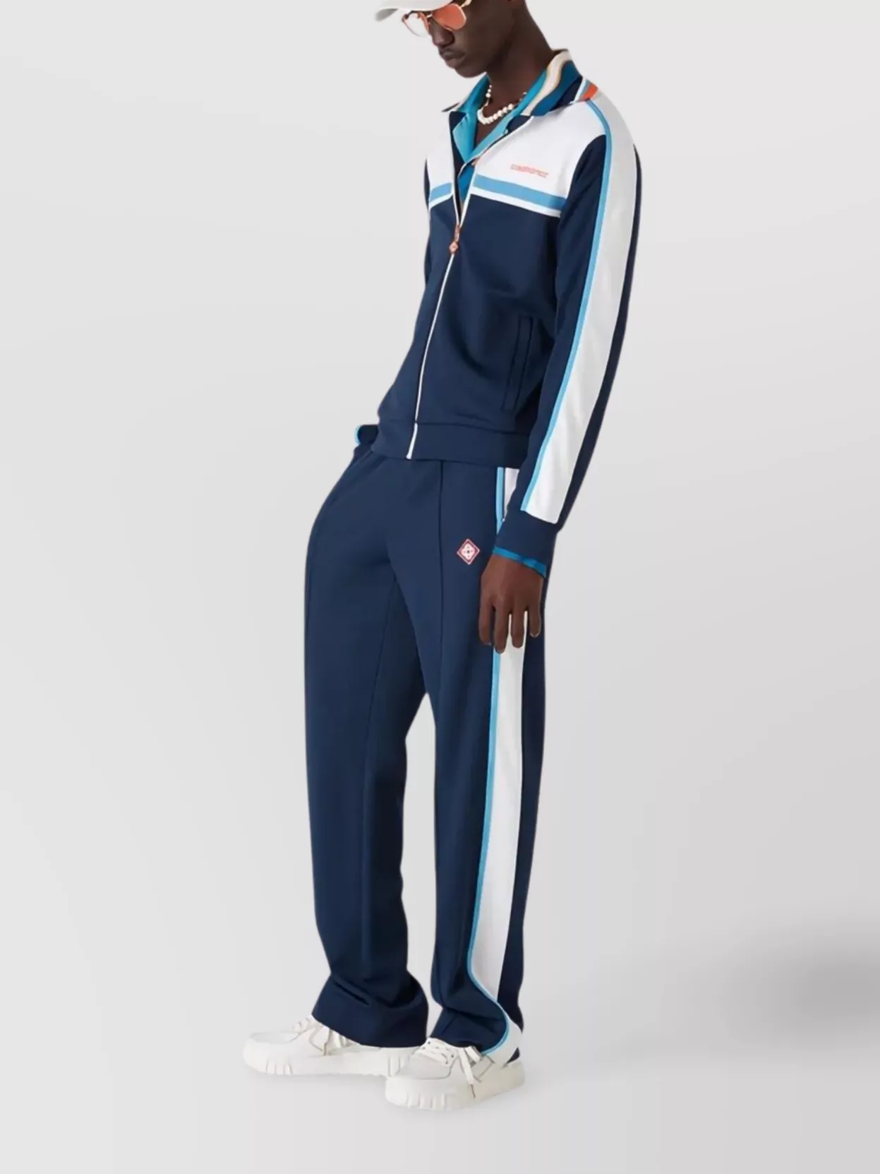 Casablanca Men's Sporty Track Pants With Side Stripes