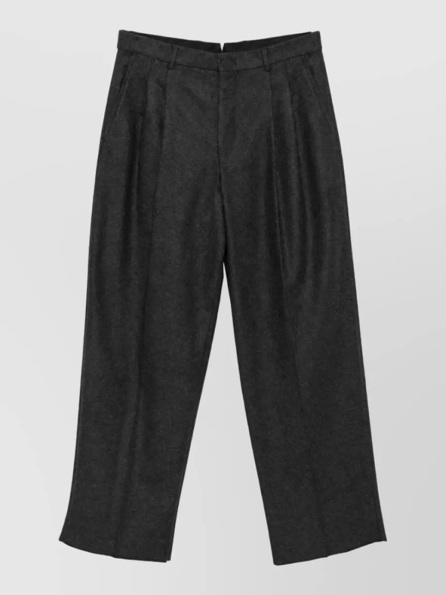 Emporio Armani Wool Wide-Leg Trousers