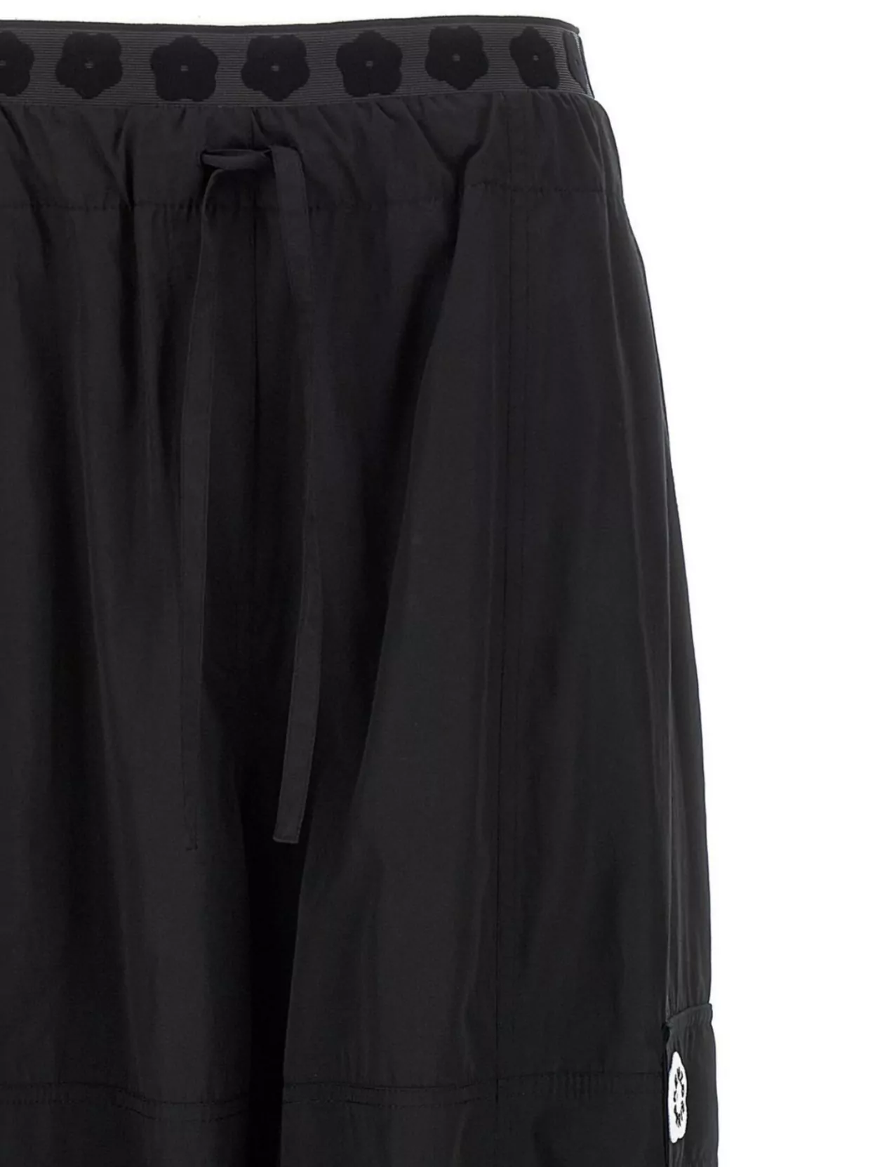 Kenzo Elastic Waistband Cargo Pants In Black