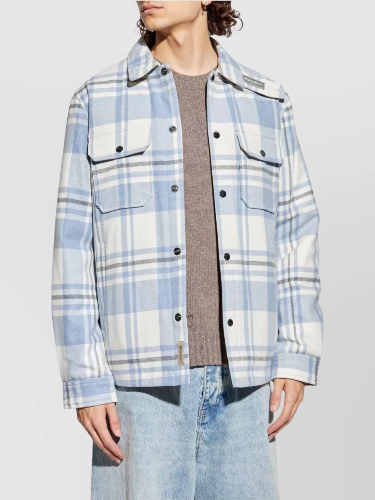 Woolrich Chest Pocket Plaid Pattern Jacket