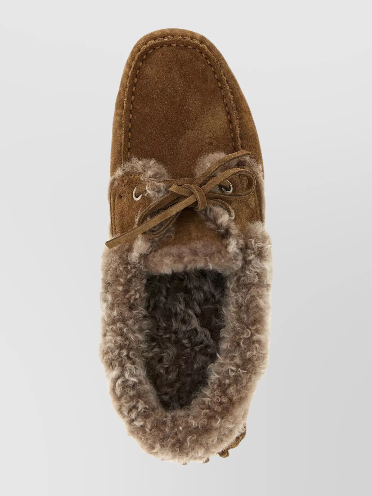 Brunello Cucinelli Suede Moccasin Driving Loafers Lace Detail