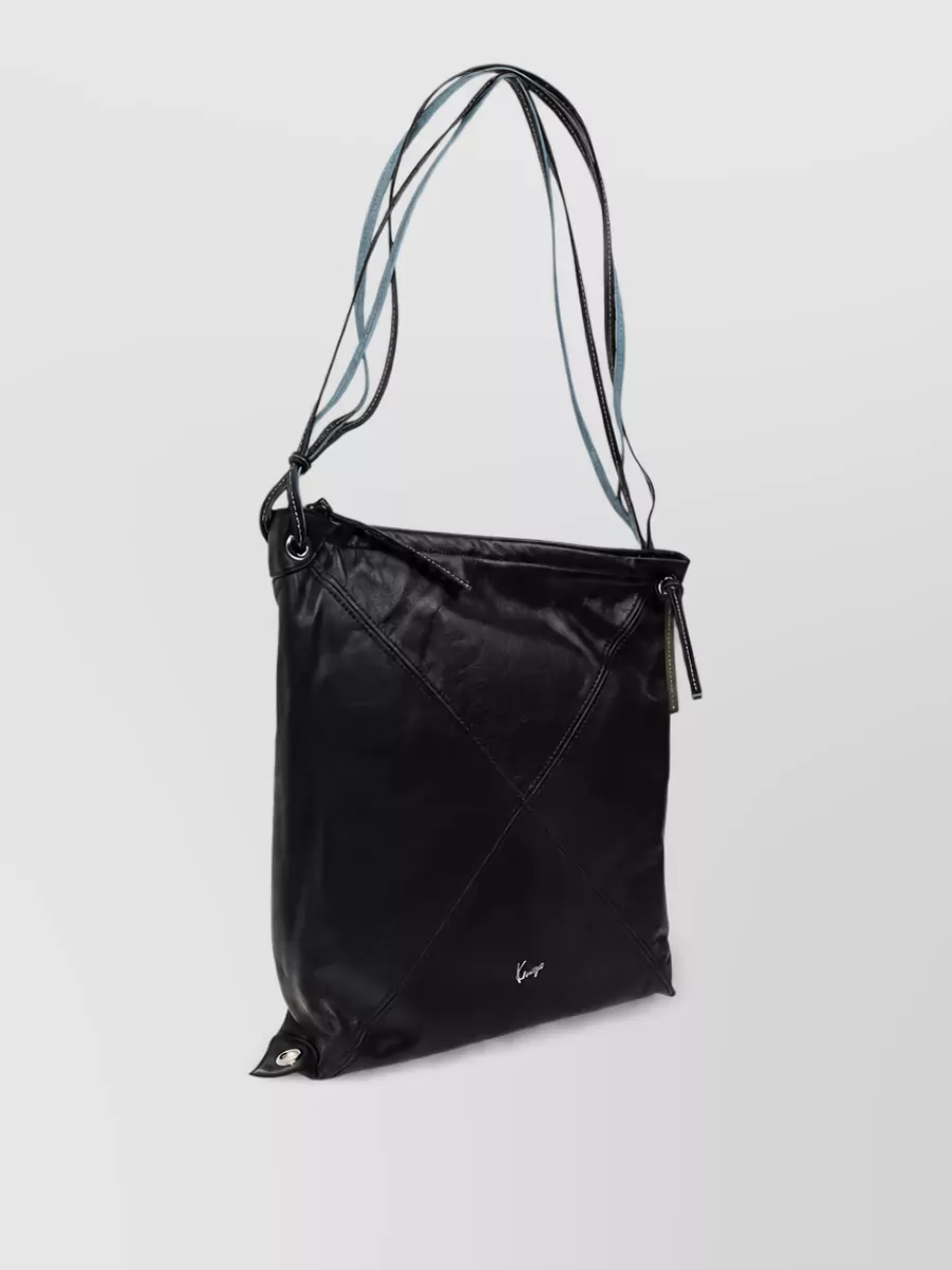 Kenzo Kenzo Logo Leather Shoulder Bag