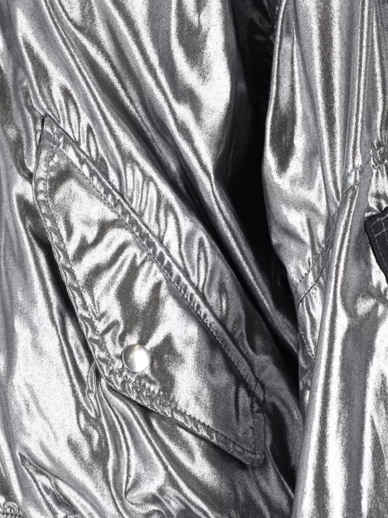 Junya Watanabe Casual Jacket With Elasticated Hem And Metallic Finish