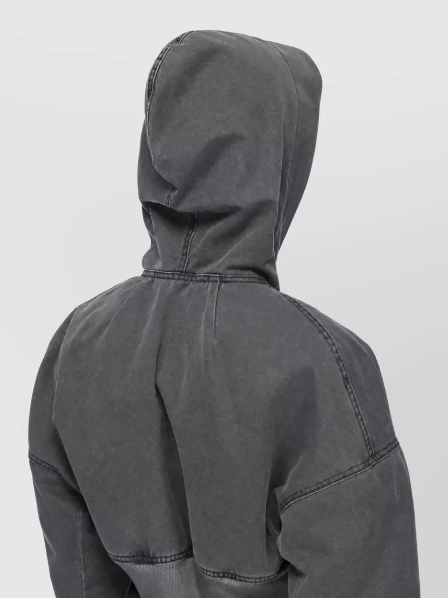 Rick Owens Drkshdw Cropped Hooded Denim Jacket