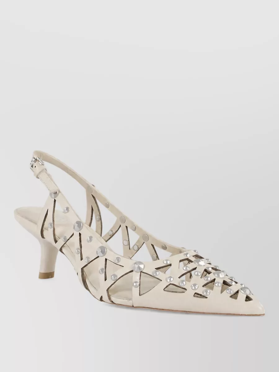Ash leather pumps