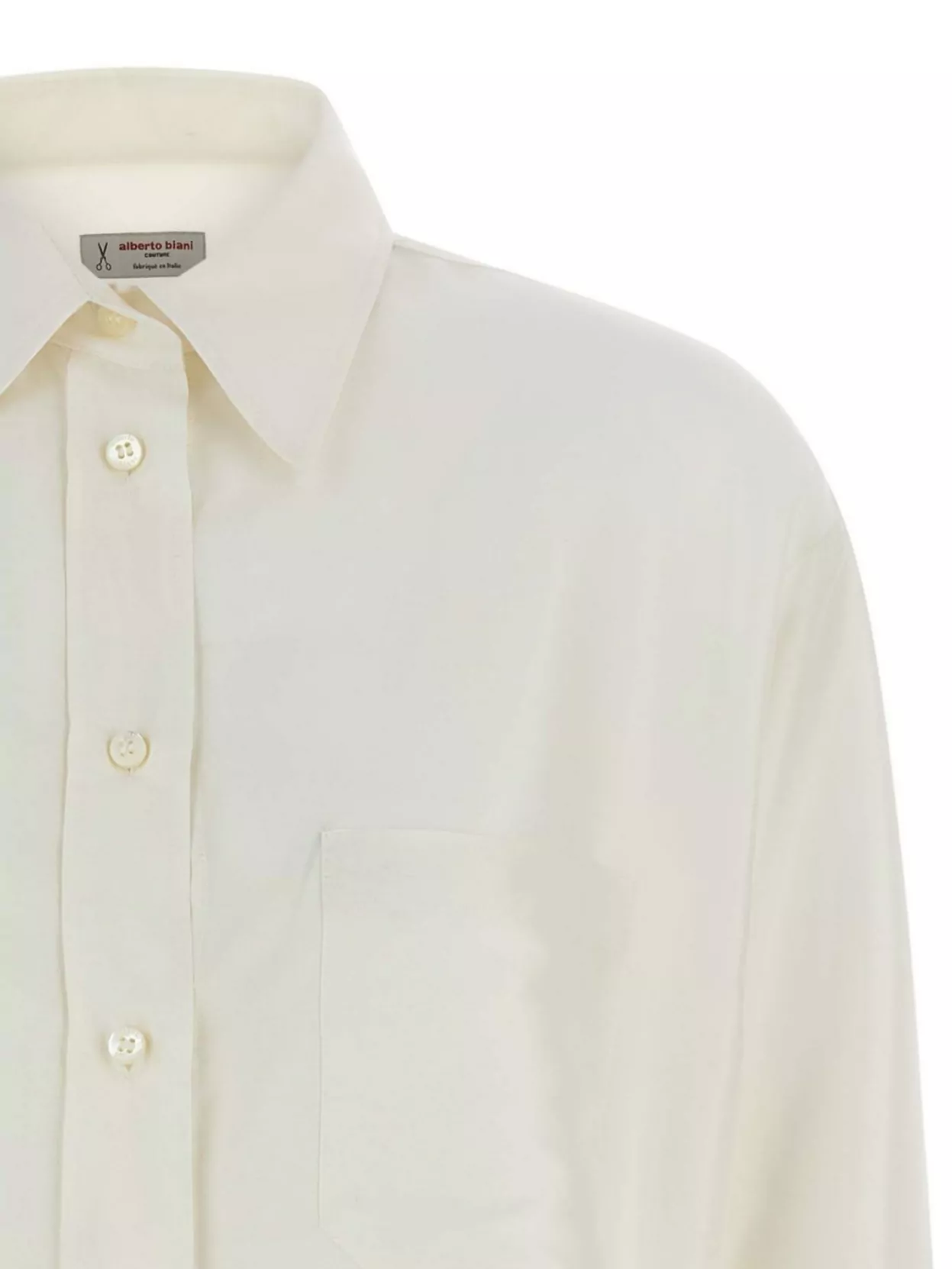 Alberto Biani Silk Shirt With Long Sleeves And Chest Pocket