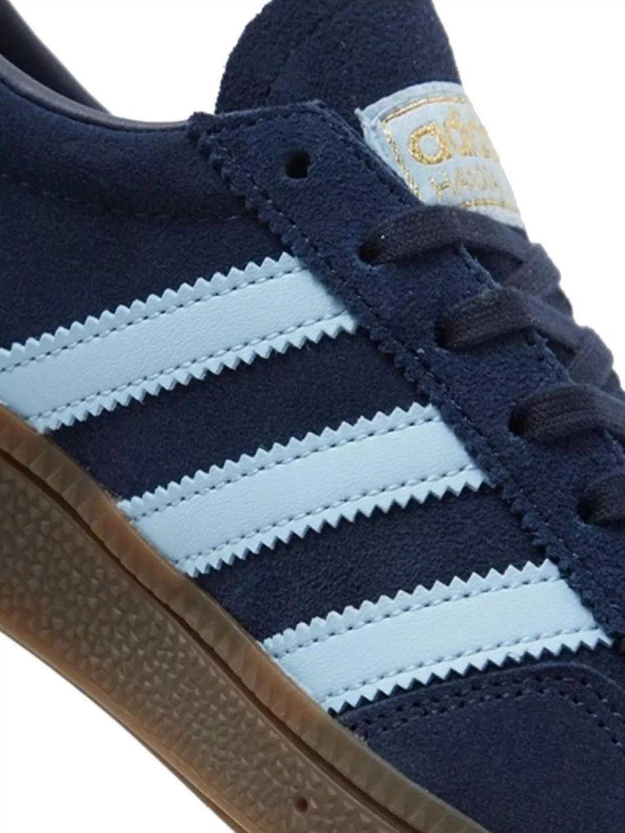 Adidas Originals Handball Sneaker Contrast Stripes In Blue