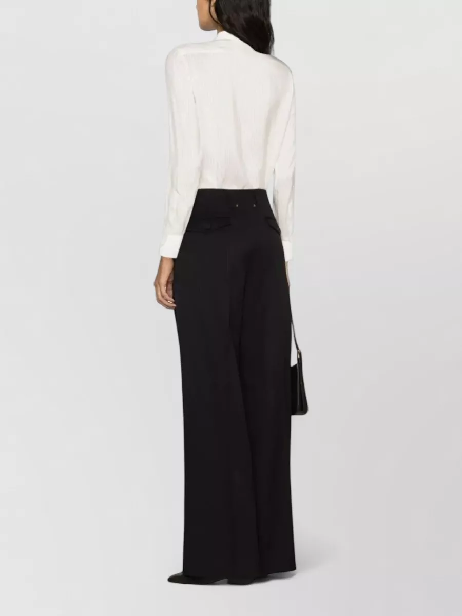 Golden Goose Virgin Wool Wide-Leg Trousers