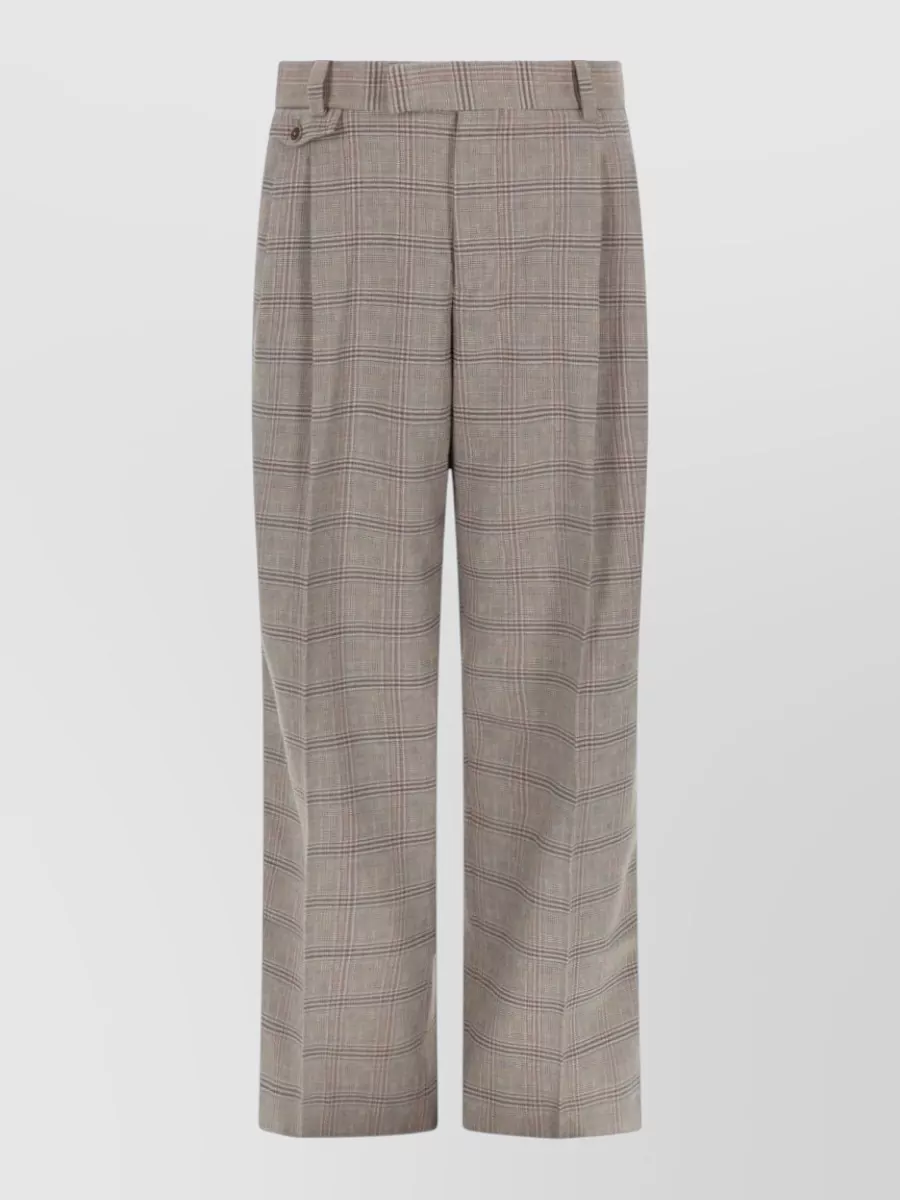 Drôle De Monsieur relaxed-fit checked trousers