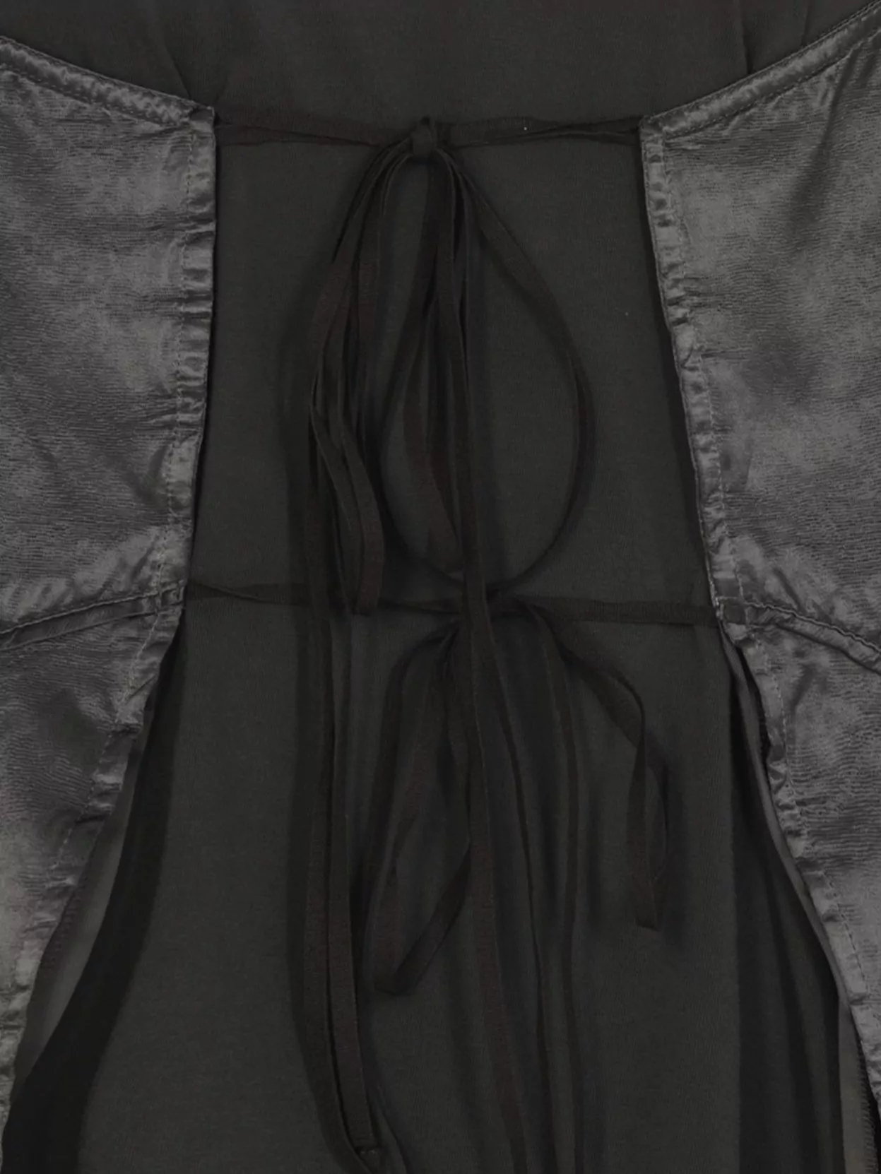 Mm6 Maison Margiela Cotton Layered Dress Front Slit