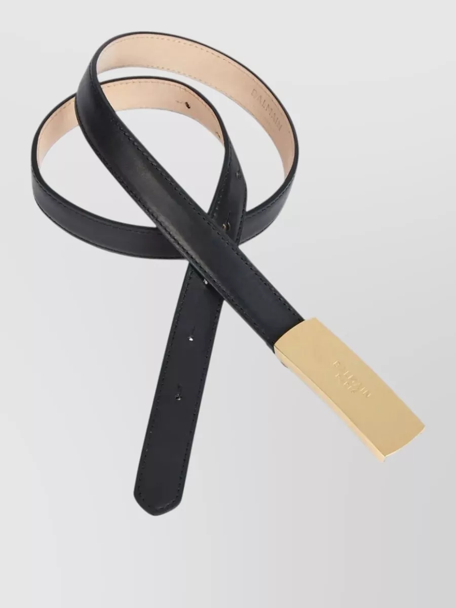 Balmain Lamb Leather Belt