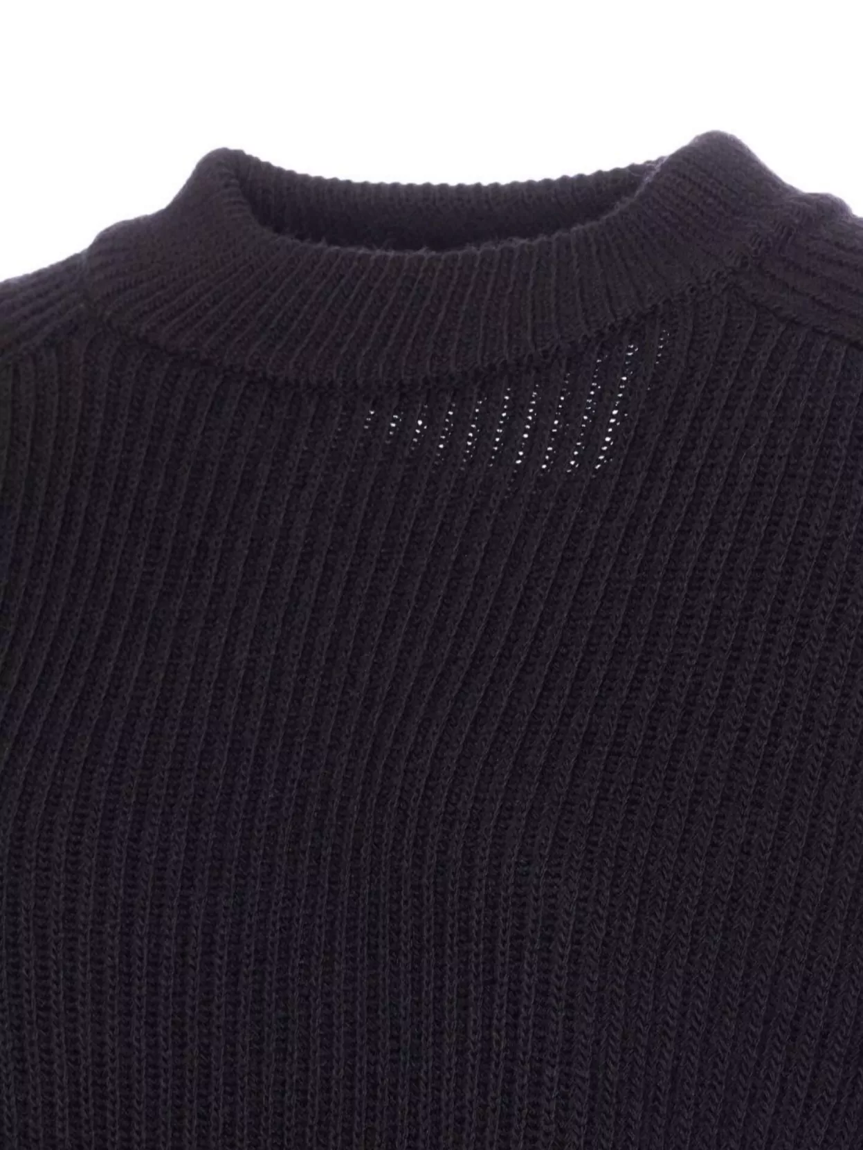 Liu •jo Oversized Round Neck Sweater With Cut Out In Gray