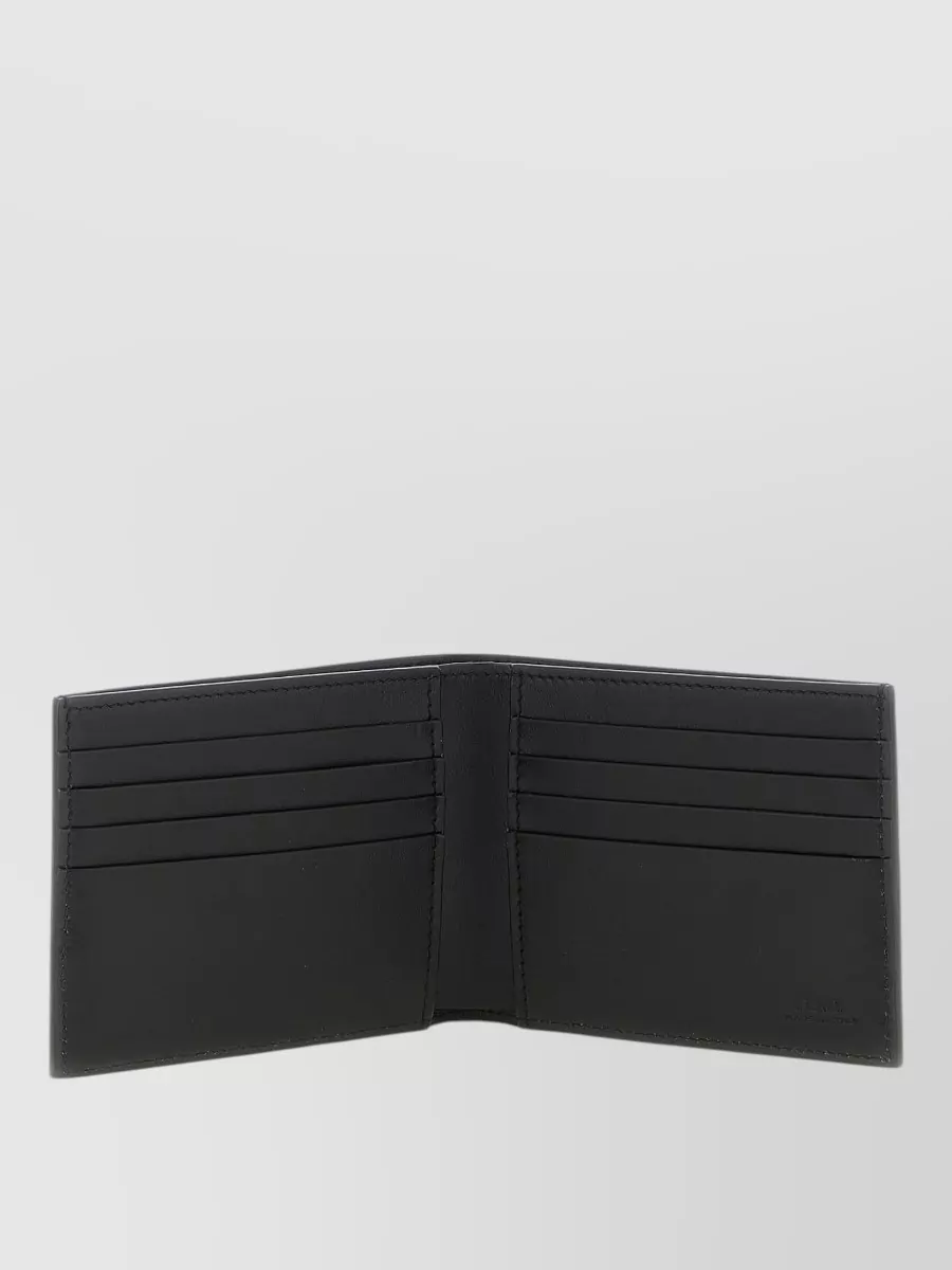 Fendi Squared Ff Wallet Metal Logo Cards
