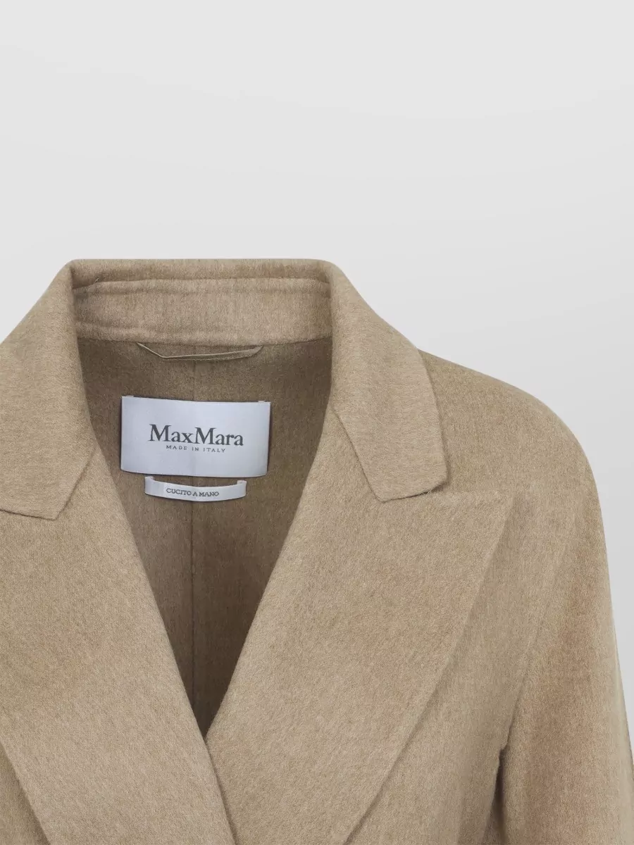 Max Mara Camel Hair Belted Single-Breasted Coat