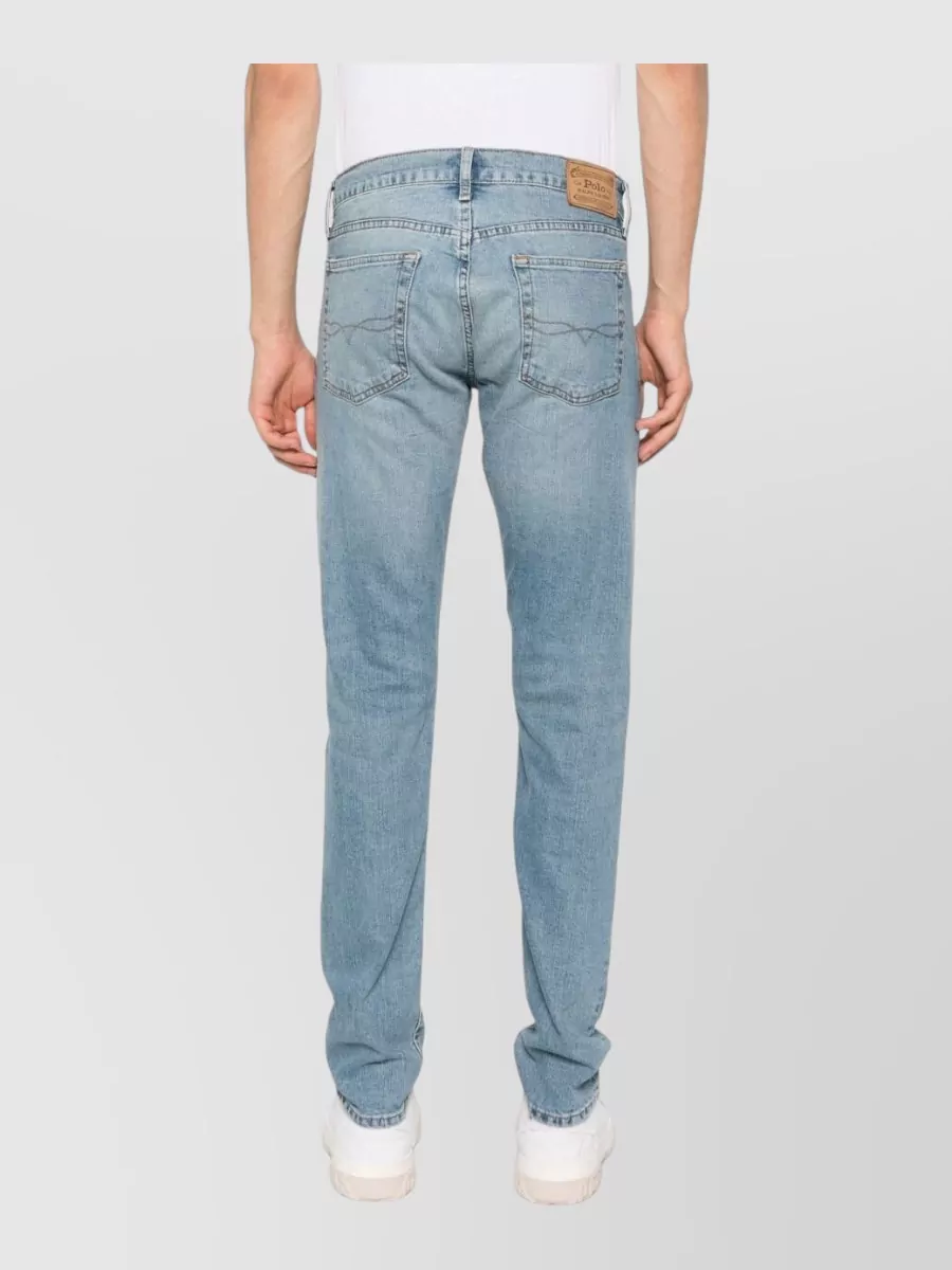 Polo Ralph Lauren Silk Denim Straight-Leg Jeans
